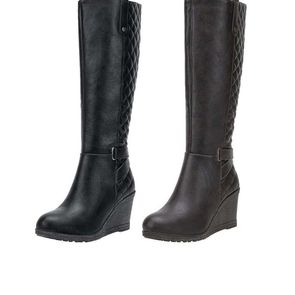 Two Pair New Vepose Boots, Black and Coffee - Size 7 - Picture 1 of 2